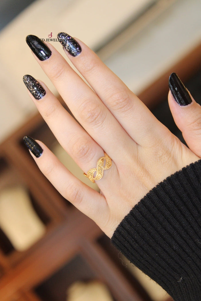 21K CNC Wedding Ring Made of 21K Yellow Gold by Saeed Jewelry-25001