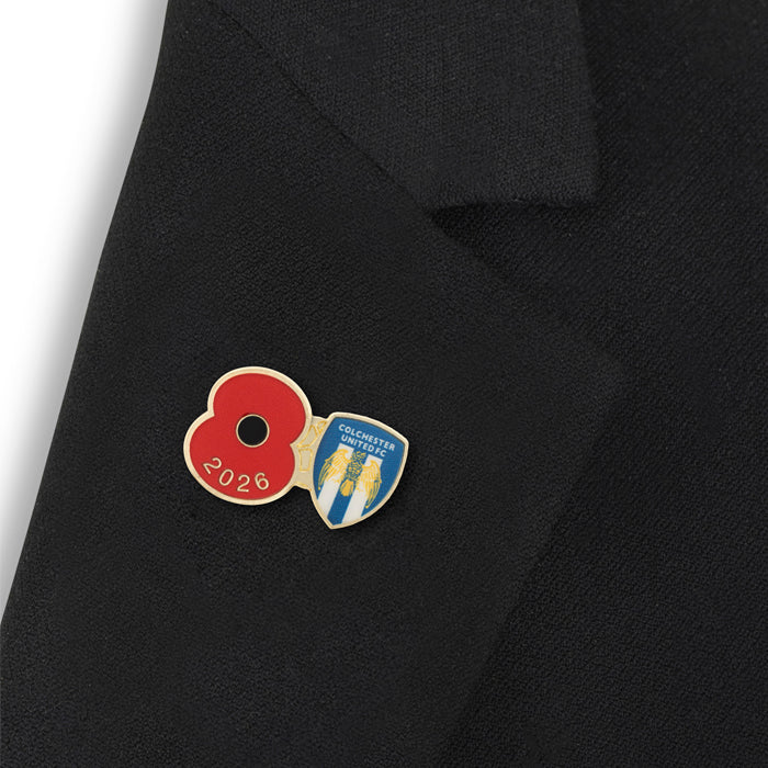 Colchester United Poppy Football Pin 2026