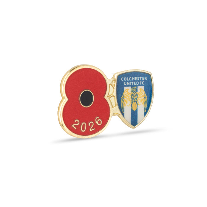 Colchester United Poppy Football Pin 2026