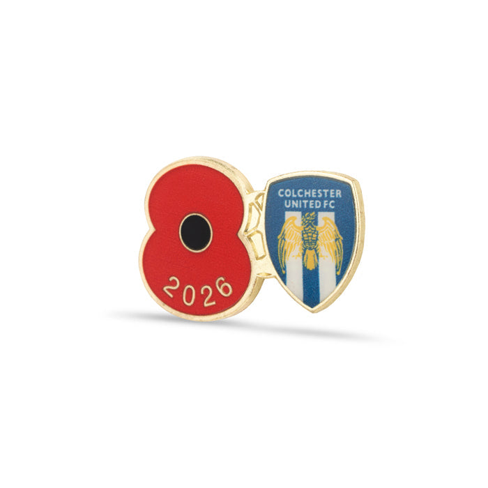 Colchester United Poppy Football Pin 2026