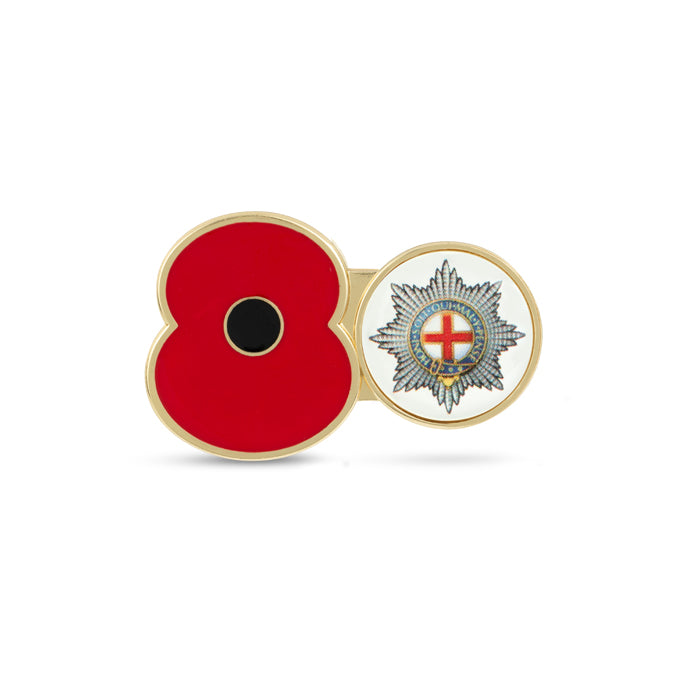 Coldstream Guards Service Poppy Pin