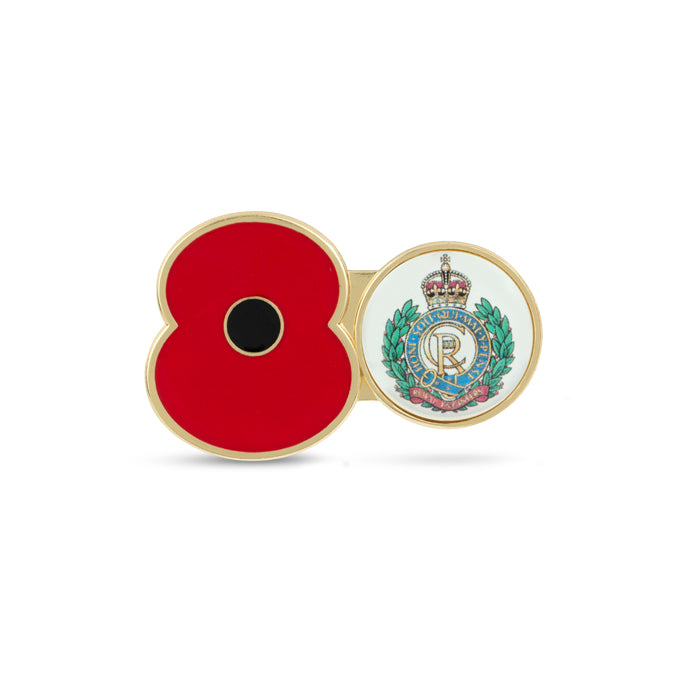 Corps of Royal Engineers Service Poppy Pin