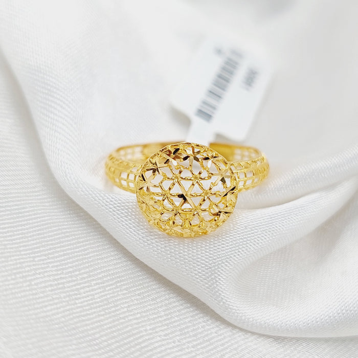 Crown Ring  Made Of 21K Yellow Gold by Saeed Jewelry-30061