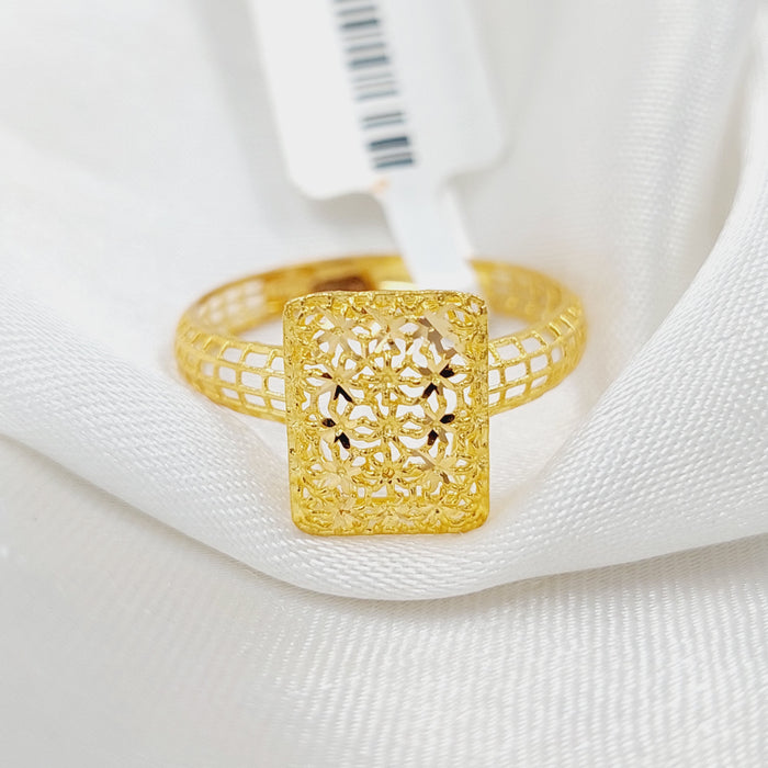 Crown Ring  Made Of 21K Yellow Gold by Saeed Jewelry-30062