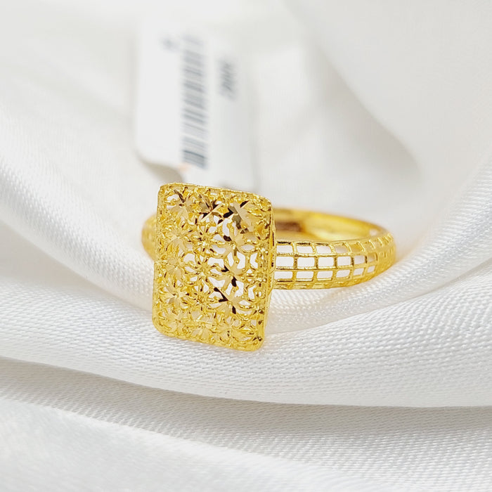 Crown Ring  Made Of 21K Yellow Gold by Saeed Jewelry-30062