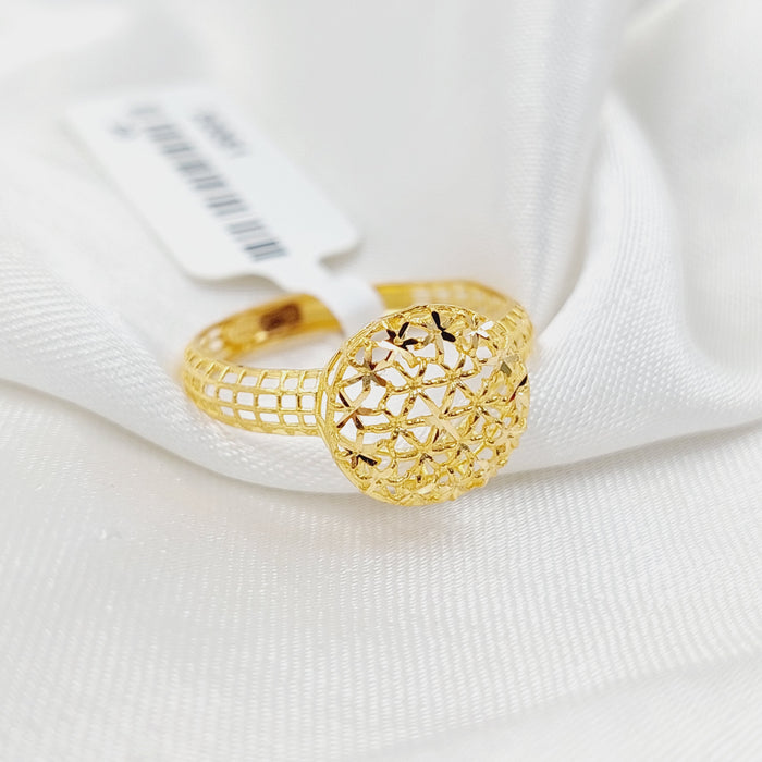 Crown Ring  Made Of 21K Yellow Gold by Saeed Jewelry-30061