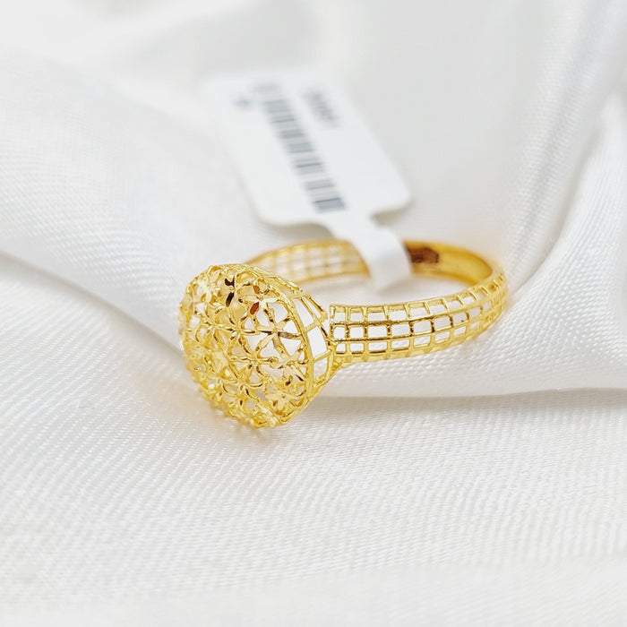 Crown Ring  Made Of 21K Yellow Gold by Saeed Jewelry-30061