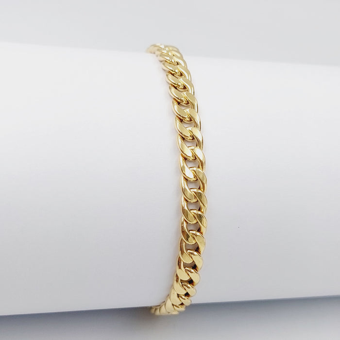 Cuban Links Bracelet Made Of 18K Yellow Gold by Saeed Jewelry-28471