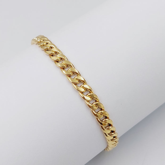 Cuban Links Bracelet Made Of 18K Yellow Gold by Saeed Jewelry-28471