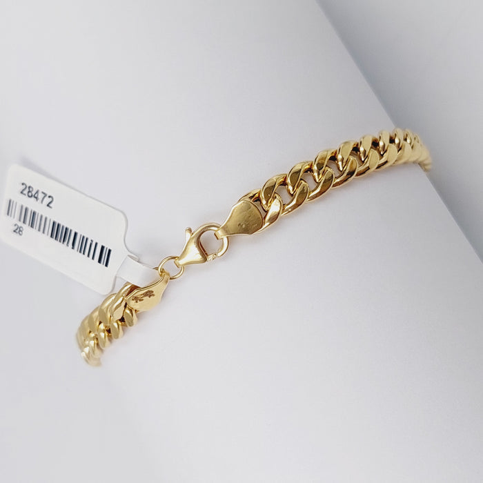 Cuban Links Bracelet Made Of 18K Yellow Gold by Saeed Jewelry-28471
