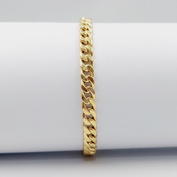 Cuban Links Bracelet Made Of 18K Yellow Gold by Saeed Jewelry-28471