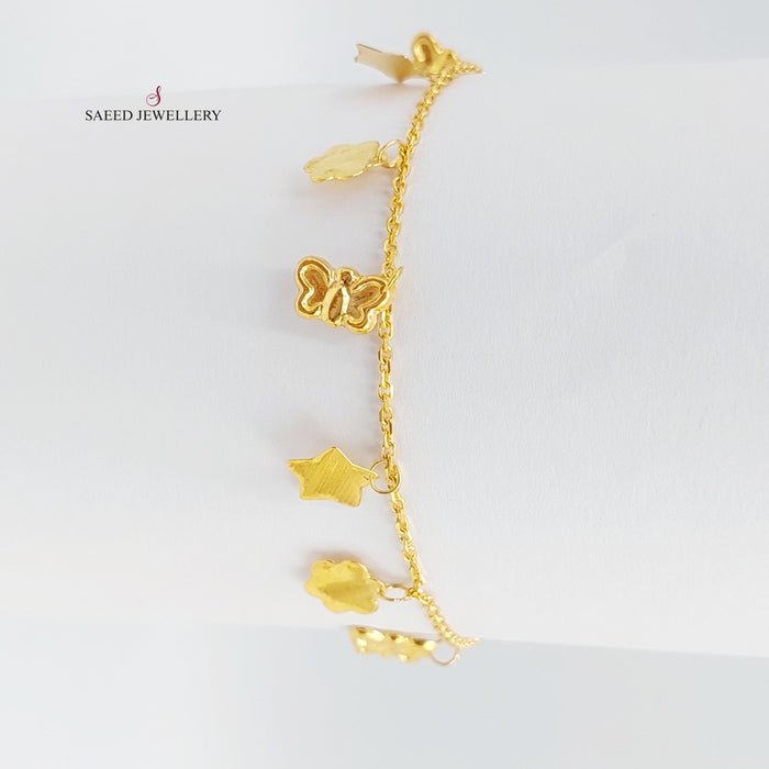 21K Danadish Bracelet Made of 21K Yellow Gold by Saeed Jewelry-26923