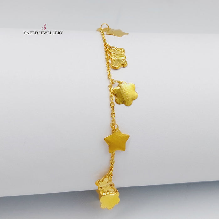 21K Danadish Bracelet Made of 21K Yellow Gold by Saeed Jewelry-26923