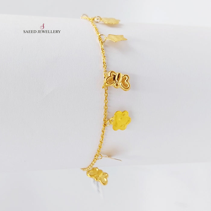21K Danadish Bracelet Made of 21K Yellow Gold by Saeed Jewelry-26923