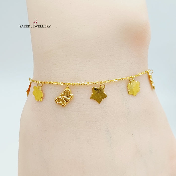 21K Danadish Bracelet Made of 21K Yellow Gold by Saeed Jewelry-26923