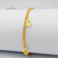 21K Danadish Fancy Bracelet Made of 21K Yellow Gold by Saeed Jewelry-26743