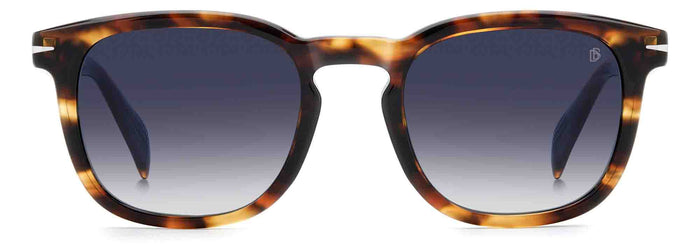 David Beckham DB1221/S #colour_brown-horn-dark-blue-gradient