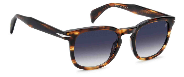 David Beckham DB1221/S #colour_brown-horn-dark-blue-gradient