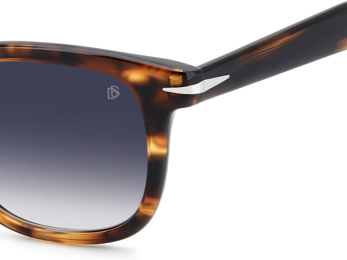 David Beckham DB1221/S #colour_brown-horn-dark-blue-gradient