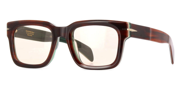 David Beckham DB7100/S/LE #colour_dark tortoise with green crystal/light brown with photochromic