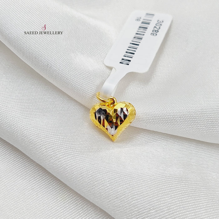 Deluxe Heart Pendant  Made Of 21K by Saeed Jewelry-30289