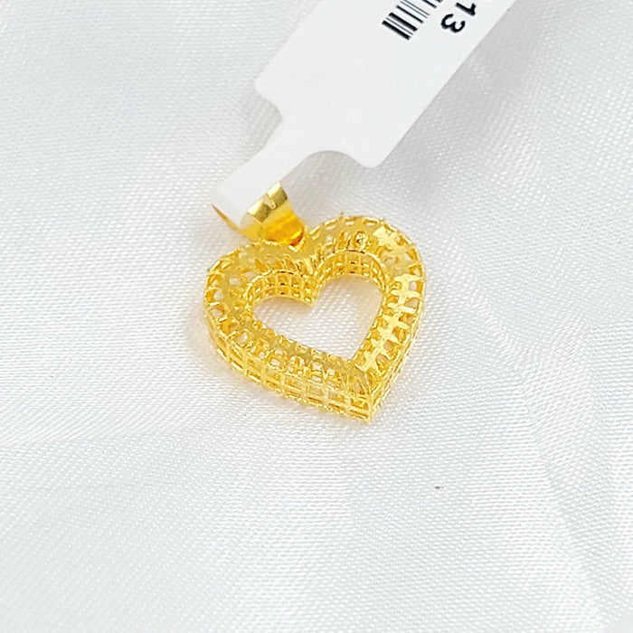 21K تعليقة قلب اكسترا-مجوهرات الشيخ سعيد-Saeed Jewelry