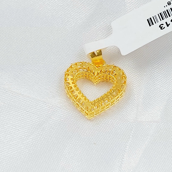 21K تعليقة قلب اكسترا-مجوهرات الشيخ سعيد-Saeed Jewelry