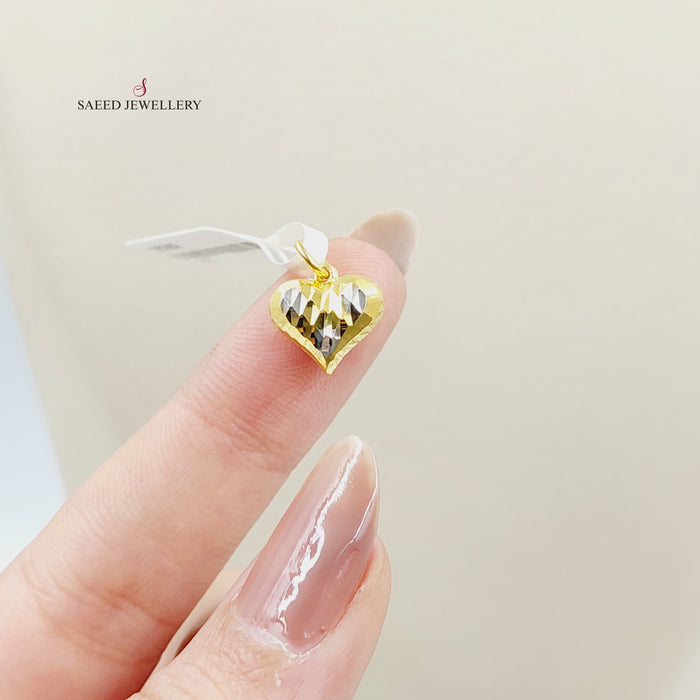 Deluxe Heart Pendant  Made Of 21K by Saeed Jewelry-30289