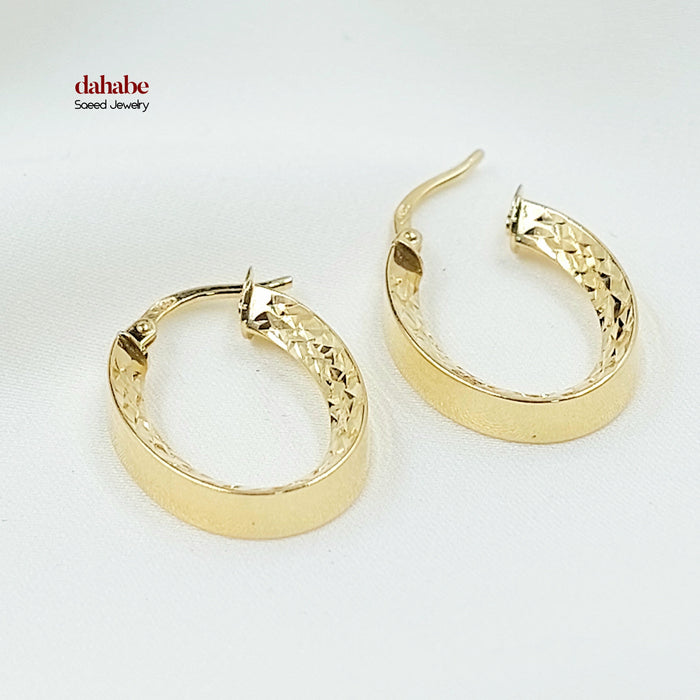 18K حلق ذبلة اكسترا-مجوهرات الشيخ سعيد-Saeed Jewelry