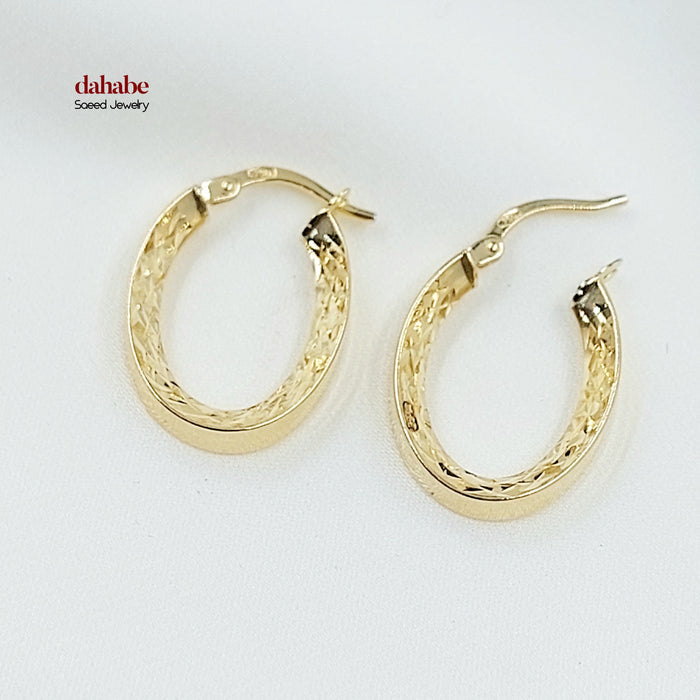 18K حلق ذبلة اكسترا-مجوهرات الشيخ سعيد-Saeed Jewelry