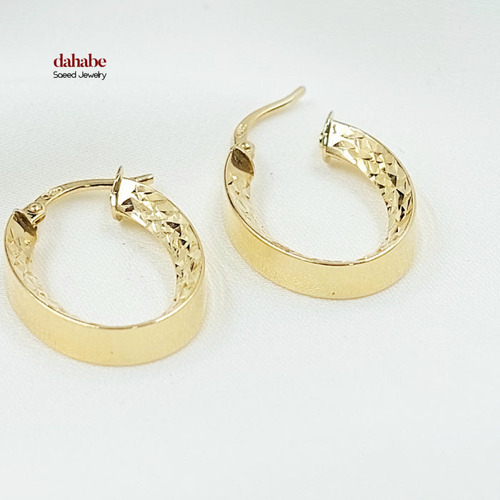 18K حلق ذبلة اكسترا-مجوهرات الشيخ سعيد-Saeed Jewelry