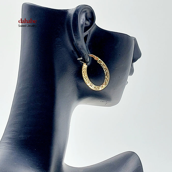 18K حلق ذبلة اكسترا-مجوهرات الشيخ سعيد-Saeed Jewelry