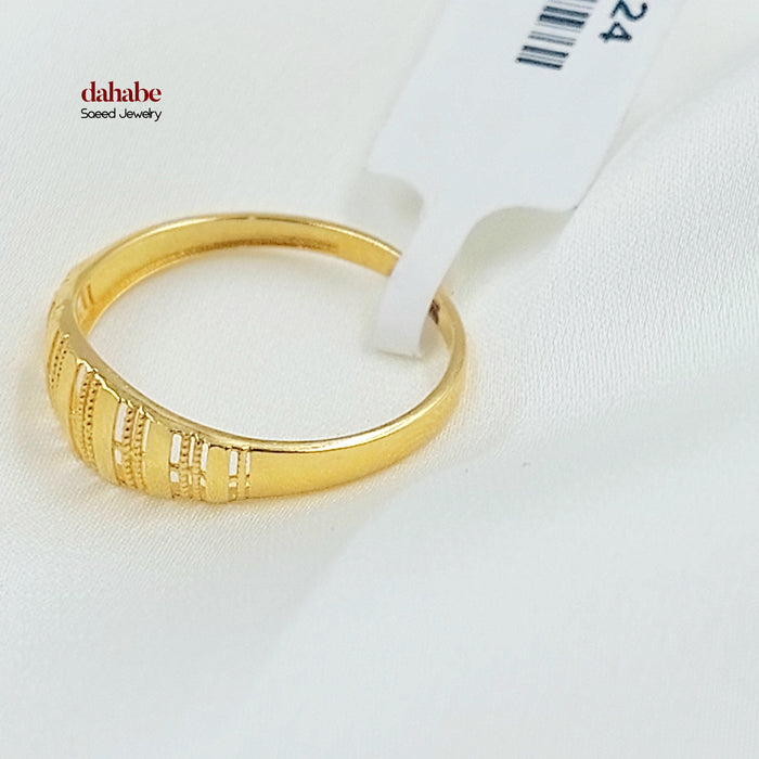 21K خاتم اكسترا-مجوهرات الشيخ سعيد-Saeed Jewelry