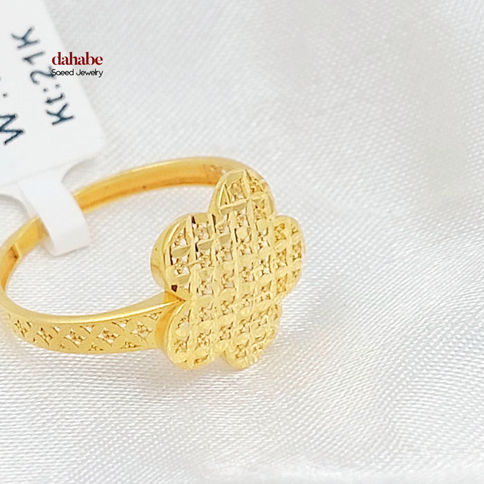 21K خاتم اكسترا-مجوهرات الشيخ سعيد-Saeed Jewelry
