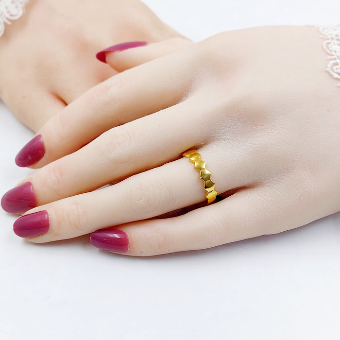 21K خاتم اكسترا-مجوهرات الشيخ سعيد-Saeed Jewelry