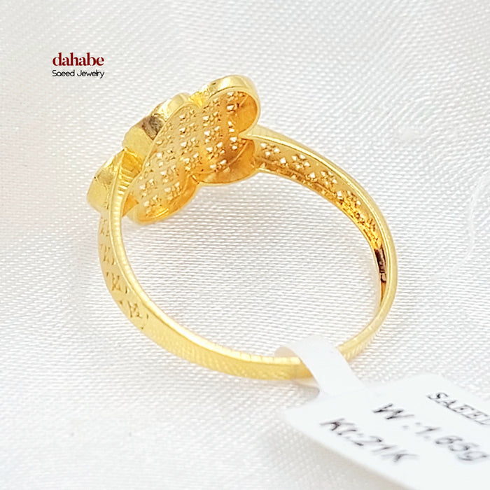 21K خاتم اكسترا-مجوهرات الشيخ سعيد-Saeed Jewelry