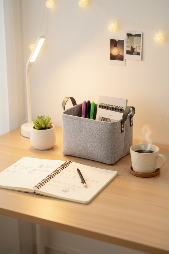 Desktop Storage Basket