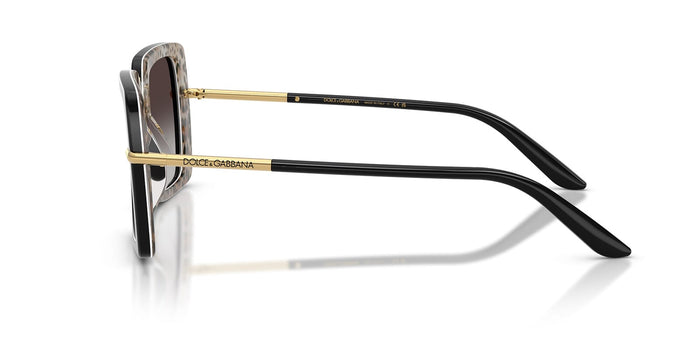 Dolce&Gabbana DG4491 #colour_black on leopard/grey gradient