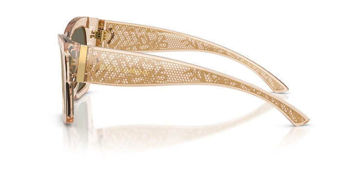 Dolce&Gabbana DG4493 #colour_camel crystal/clear with real yellow gold mirror