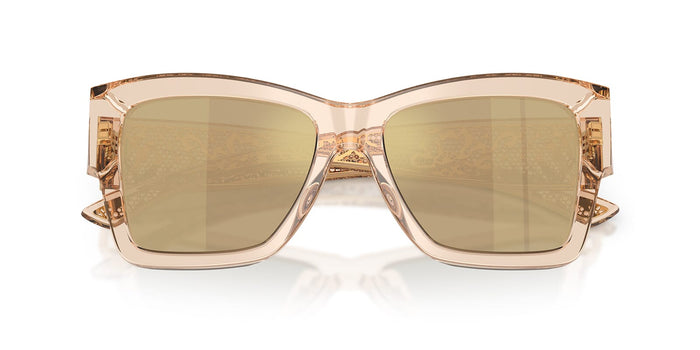 Dolce&Gabbana DG4493 #colour_camel crystal/clear with real yellow gold mirror