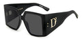 DSQUARED2 D2 0096/S #colour_black/grey solid tint cat 3