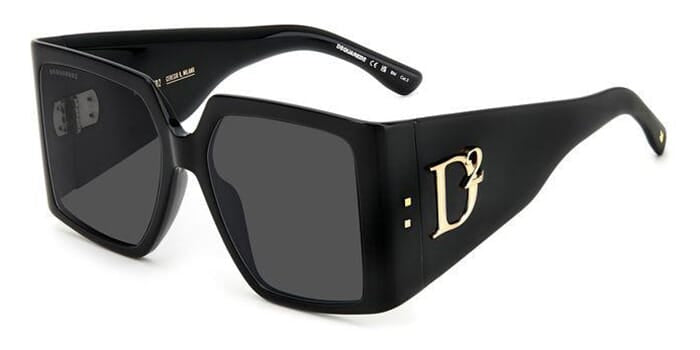 DSQUARED2 D2 0096/S #colour_black/grey solid tint cat 3