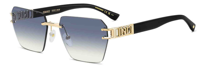 DSQUARED2 D2 0173/S Gold/Azure Gradient #colour_gold-azure-gradient