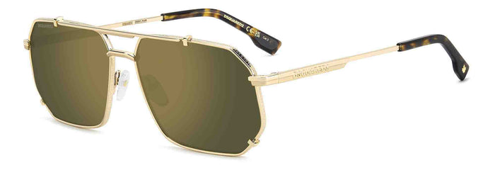 DSQUARED2 D2 0175/S Gold/Green Gold Mirror #colour_gold-green-gold-mirror