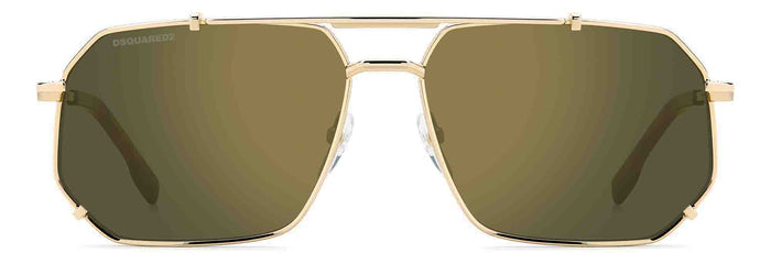 DSQUARED2 D2 0175/S Gold/Green Gold Mirror #colour_gold-green-gold-mirror
