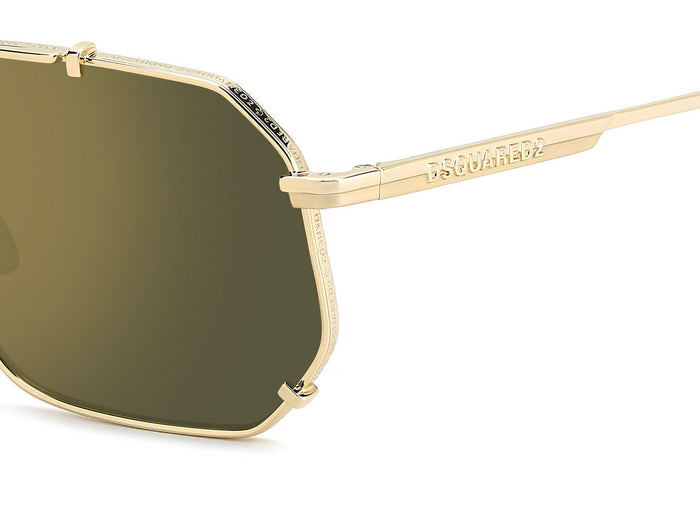 DSQUARED2 D2 0175/S Gold/Green Gold Mirror #colour_gold-green-gold-mirror