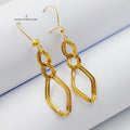 Earrings Made Of 21K Yellow Gold by Saeed Jewelry-27689