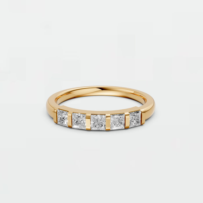 Elara Open Baguette Lab Grown Diamond Stacking Band