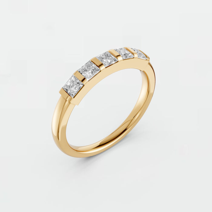 Elara Open Baguette Lab Grown Diamond Stacking Band