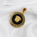 21K Enamel's Pendant Made of 21K Yellow Gold by Saeed Jewelry-21754